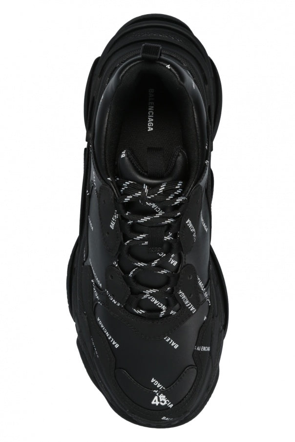 BALENCIAGA CZARNY BUTY SPORTOWE ‘TRIPLE S’