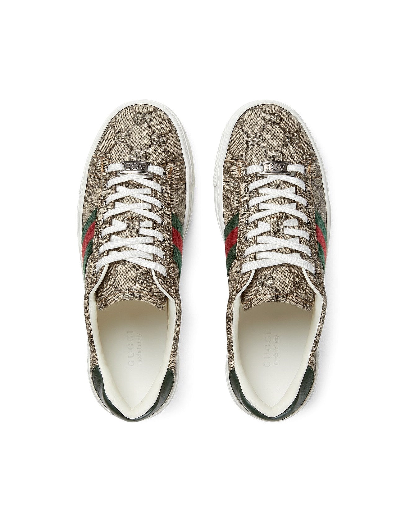 WOMEN'S GUCCI ACE TRAINER WITH WEB