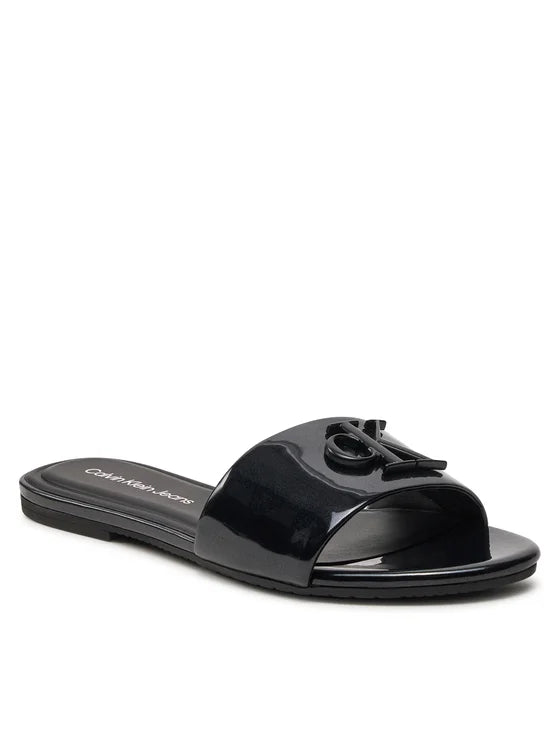 Calvin Klein Jeans Klapki Flat Sandal Slide Mg Met YW0YW01348