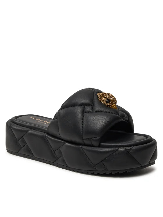 Kurt Geiger Klapki Kensington Puff Sandal 2017800109 Czarny