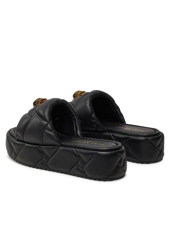 Kurt Geiger Klapki Kensington Puff Sandal 2017800109 Czarny