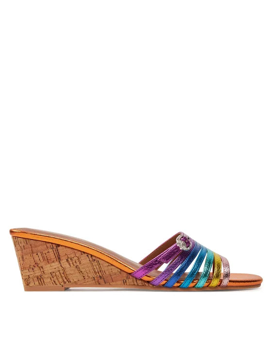 Kurt Geiger Klapki Pierra Wedge Heel 2029069109 Kolorowy