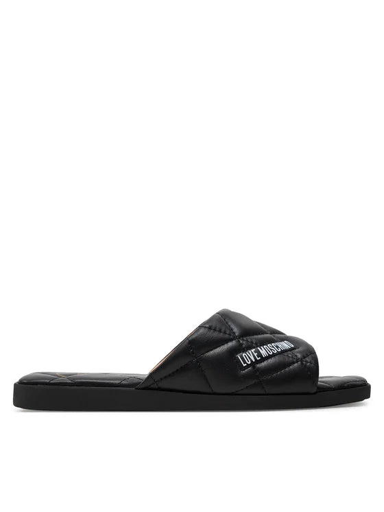 LOVE MOSCHINO Klapki JA28072G1IIE0000 Czarny