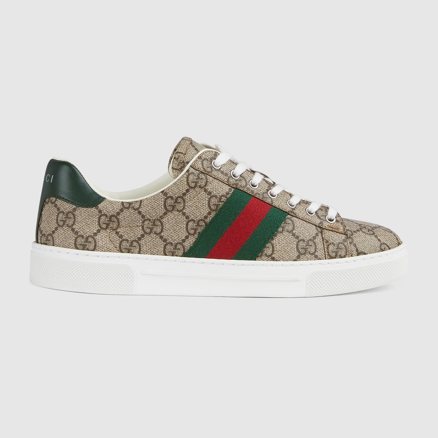 WOMEN'S GUCCI ACE TRAINER WITH WEB