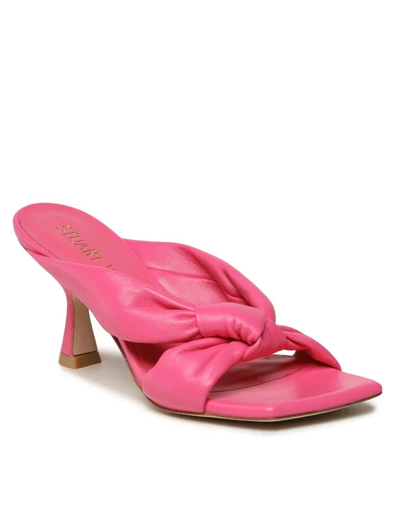 Stuart Weitzman Klapki Playa 75 Knot Sandal S7073 Różowy