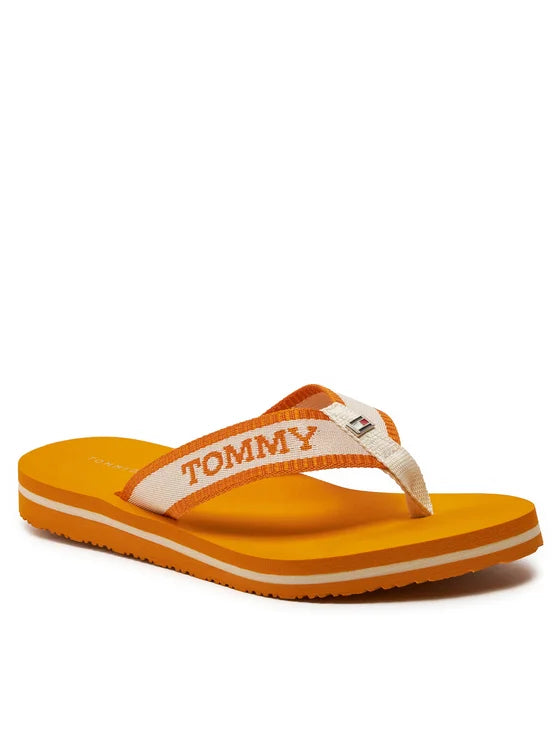 Tommy Hilfiger Japonki Hilfiger Webbing Pool Slide FW0FW07859