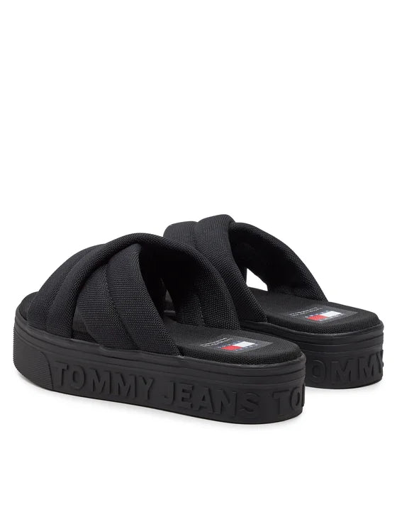 Tommy Jeans Klapki Tjw Lettering Flatform Sandal EN0EN02465