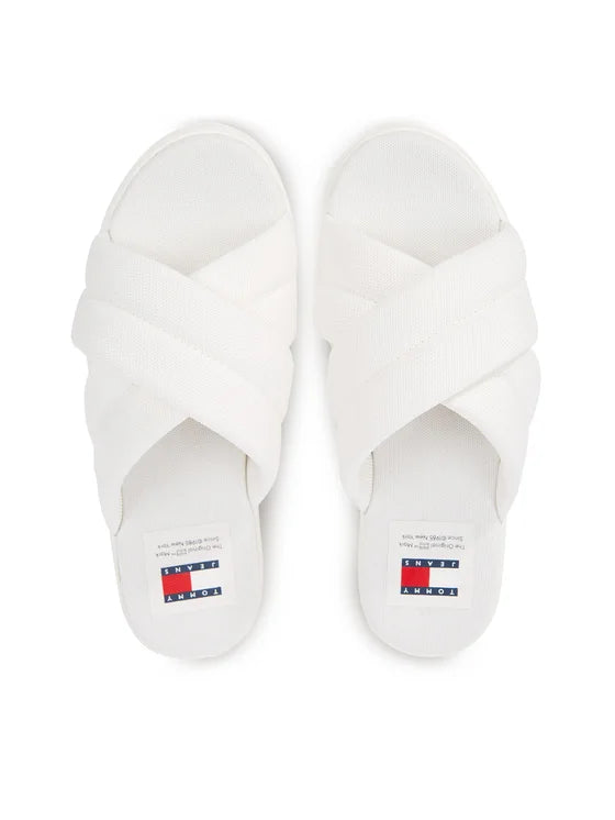 Tommy Jeans Klapki Tjw Lettering Flatform Sandal EN0EN02465