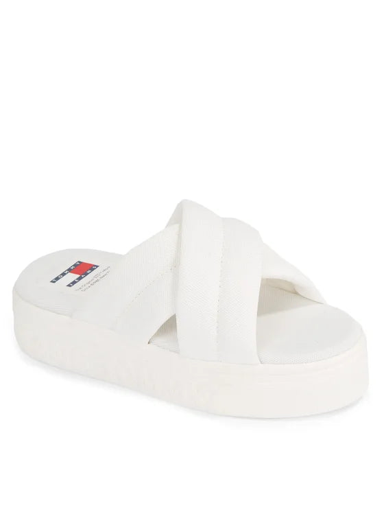 Tommy Jeans Klapki Tjw Lettering Flatform Sandal EN0EN02465