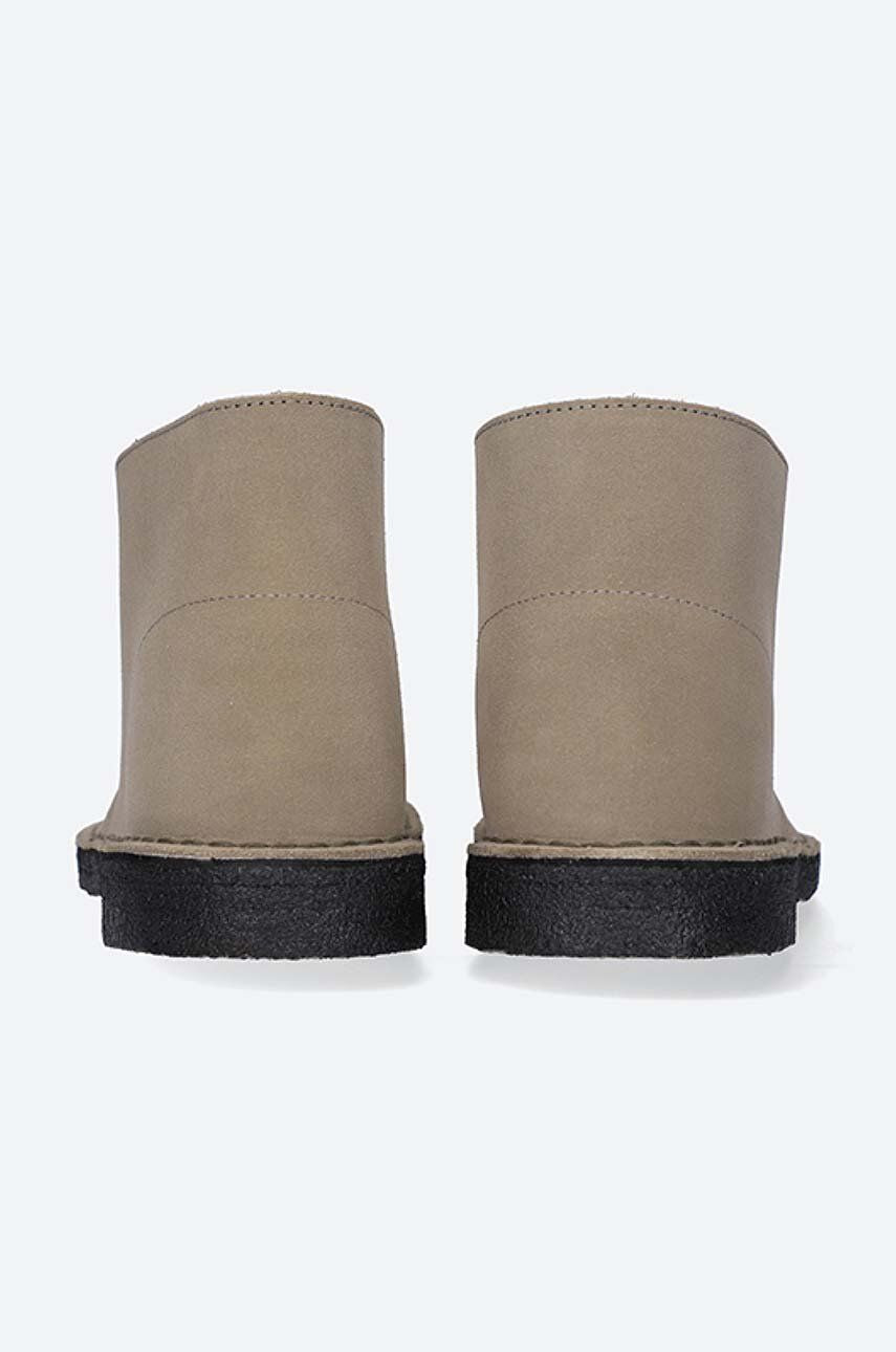 Clarks Originals półbuty zamszowe Desert Boot męskie kolor szary 26161792