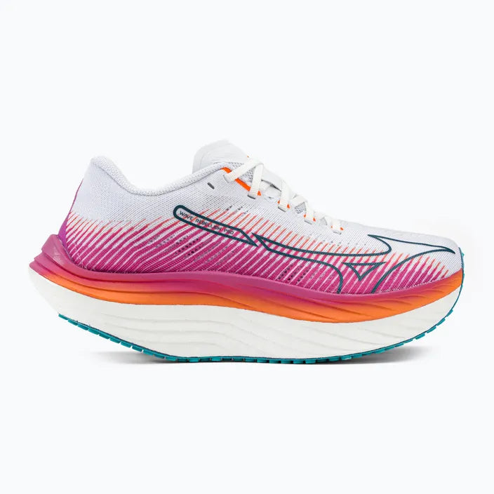 Buty do biegania damskie Mizuno Wave Rebellion Pro highvpink/ombre blue/purple punch