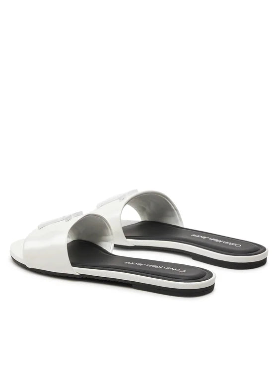 Calvin Klein Jeans Klapki Flat Sandal Slide Mg Met YW0YW01348