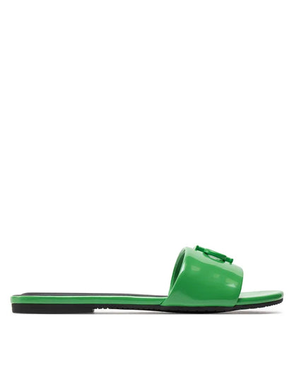 Calvin Klein Jeans Klapki Flat Sandal Slide Mg Met YW0YW01348