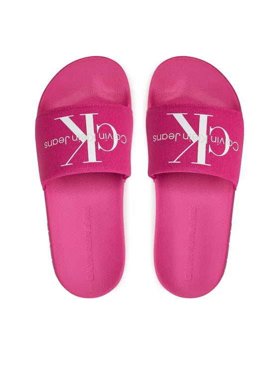 Calvin Klein Jeans Klapki Slide Monogram Co YW0YW00103