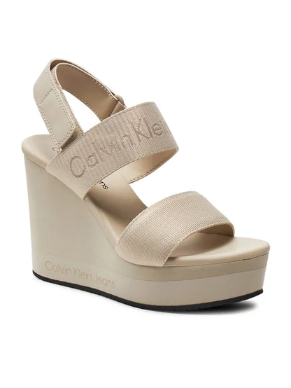 Calvin Klein Jeans Sandały Wedge Sandal Webbing In Mr YW0YW01360