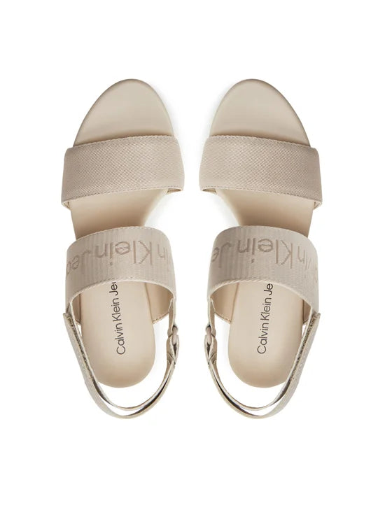 Calvin Klein Jeans Sandały Wedge Sandal Webbing In Mr YW0YW01360