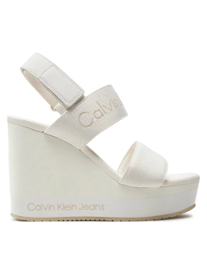 Calvin Klein Jeans Sandały Wedge Sandal Webbing In Mr YW0YW01360