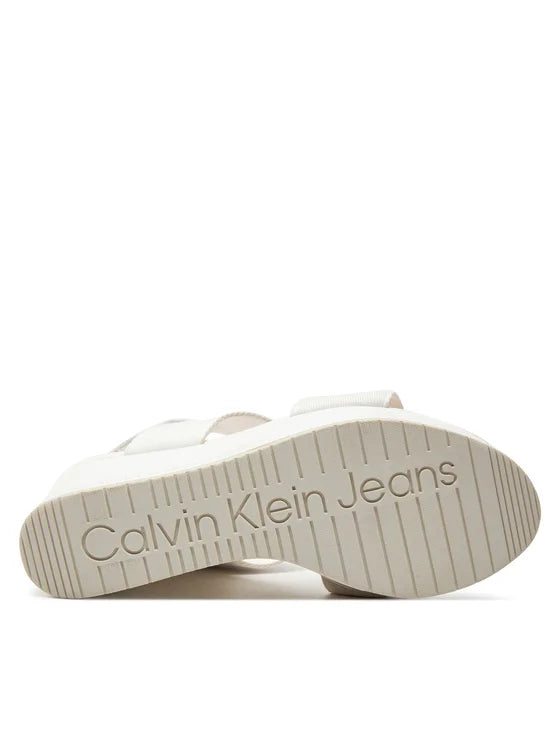 Calvin Klein Jeans Sandały Wedge Sandal Webbing In Mr YW0YW01360