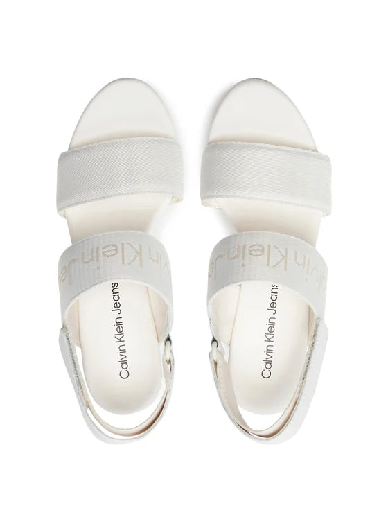 Calvin Klein Jeans Sandały Wedge Sandal Webbing In Mr YW0YW01360