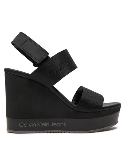Calvin Klein Jeans Sandały Wedge Sandal Webbing In Mr YW0YW01360