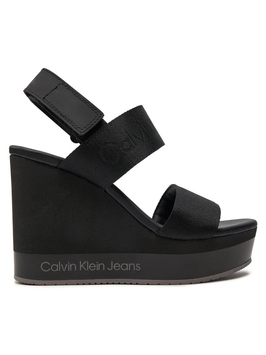 Calvin Klein Jeans Sandały Wedge Sandal Webbing In Mr YW0YW01360