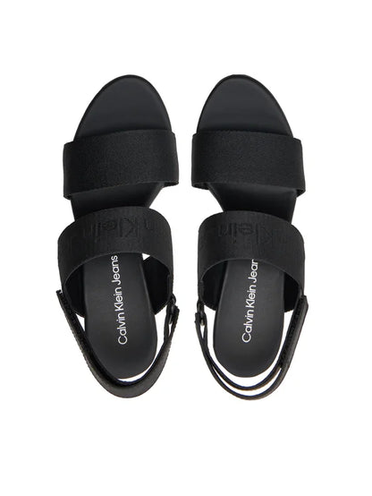Calvin Klein Jeans Sandały Wedge Sandal Webbing In Mr YW0YW01360