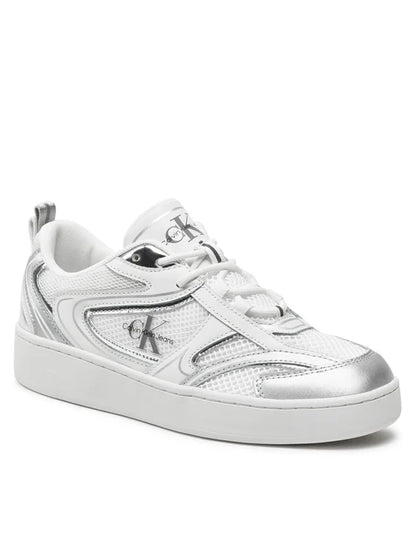 Calvin Klein Jeans Sneakersy Basket Cupsole Low Mix Ml Mr YW0YW01386 Biały