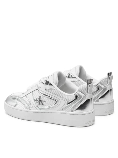 Calvin Klein Jeans Sneakersy Basket Cupsole Low Mix Ml Mr YW0YW01386 Biały