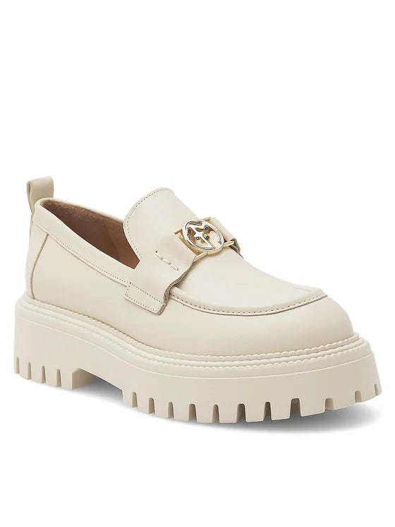 Eva Minge Loafersy SARAH-8049 Beżowy