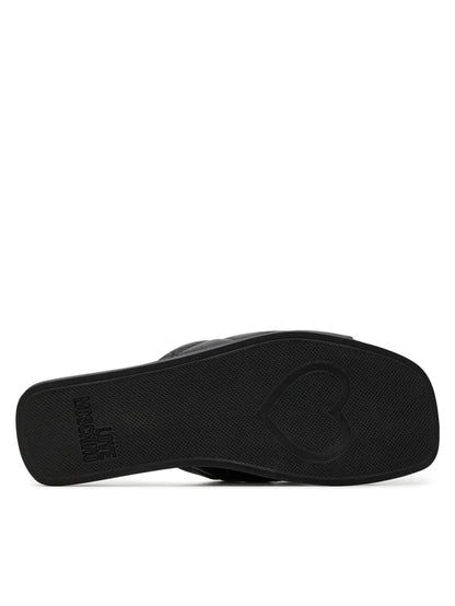 LOVE MOSCHINO Klapki JA28072G1IIE0000 Czarny