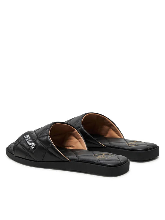 LOVE MOSCHINO Klapki JA28072G1IIE0000 Czarny