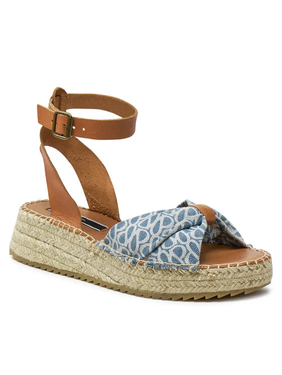 Pepe Jeans Espadryle Kate Thelma PLS90674 Niebieski