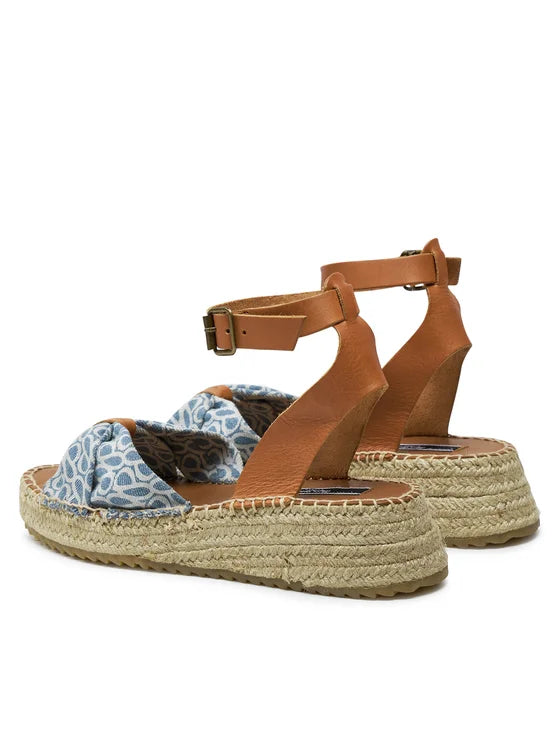 Pepe Jeans Espadryle Kate Thelma PLS90674 Niebieski