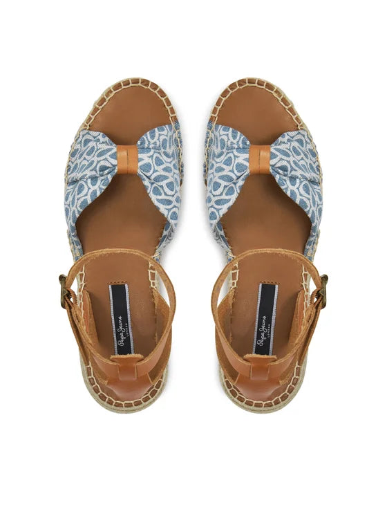 Pepe Jeans Espadryle Kate Thelma PLS90674 Niebieski