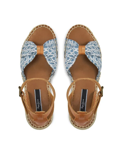 Pepe Jeans Espadryle Kate Thelma PLS90674 Niebieski