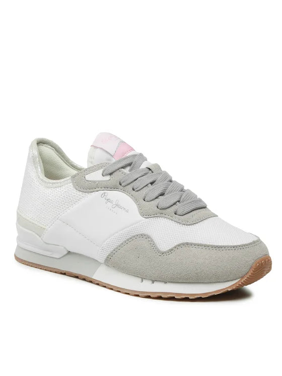 Pepe Jeans Sneakersy London W Troy PLS31466 Biały