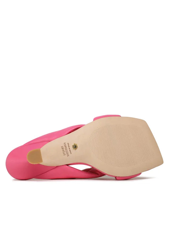 Stuart Weitzman Klapki Playa 75 Knot Sandal S7073 Różowy