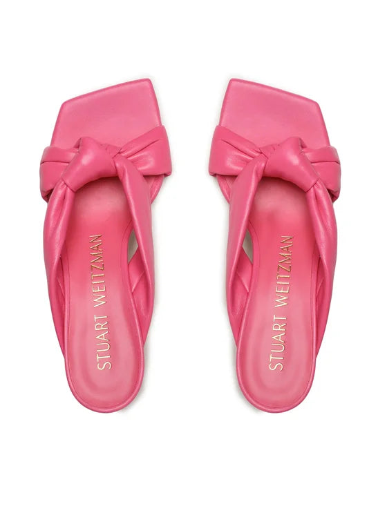 Stuart Weitzman Klapki Playa 75 Knot Sandal S7073 Różowy