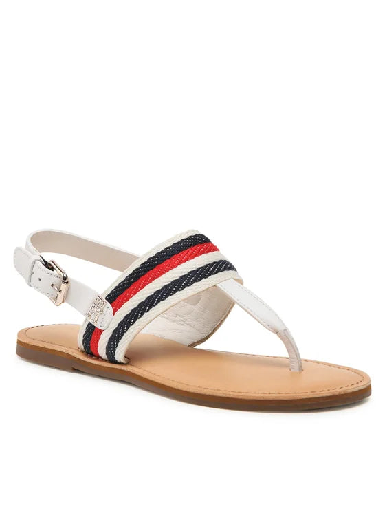 Tommy Hilfiger Sandały Flat Sandal Corporate FW0FW06988