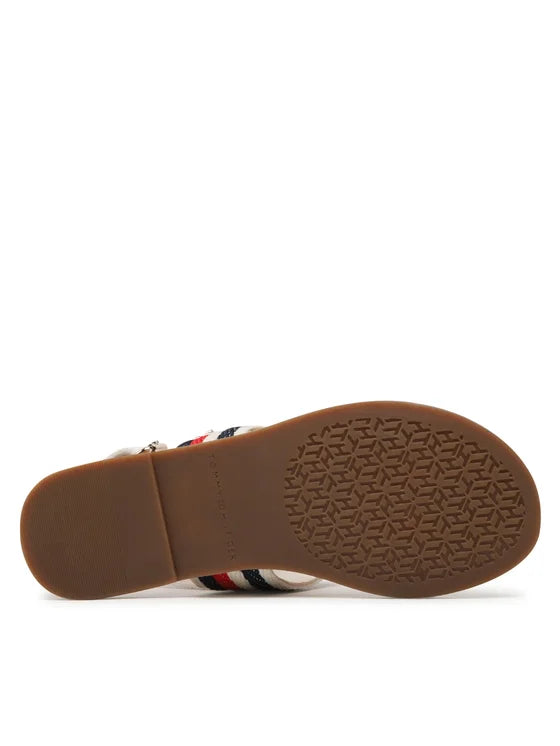 Tommy Hilfiger Sandały Flat Sandal Corporate FW0FW06988
