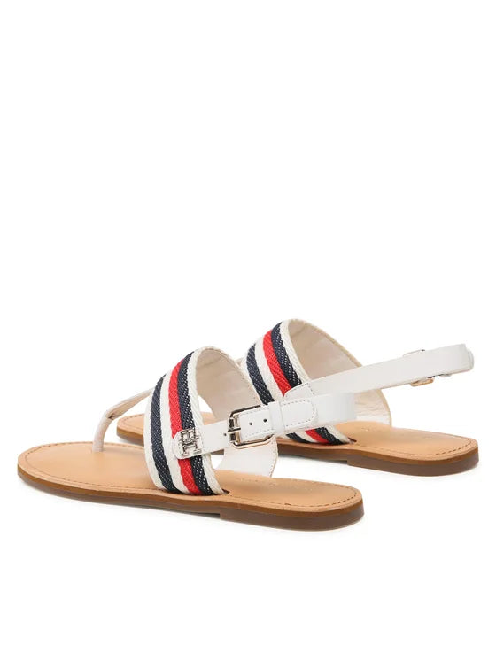 Tommy Hilfiger Sandały Flat Sandal Corporate FW0FW06988