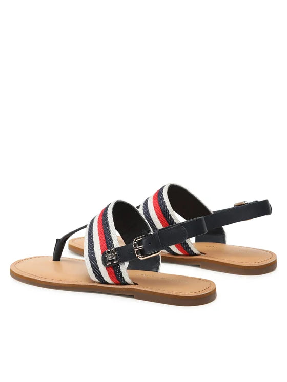 Tommy Hilfiger Sandały Flat Sandal Corporate FW0FW06988