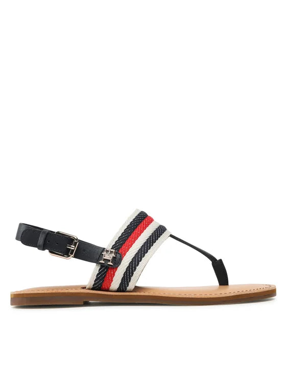 Tommy Hilfiger Sandały Flat Sandal Corporate FW0FW06988