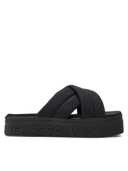 Tommy Jeans Klapki Tjw Lettering Flatform Sandal EN0EN02465