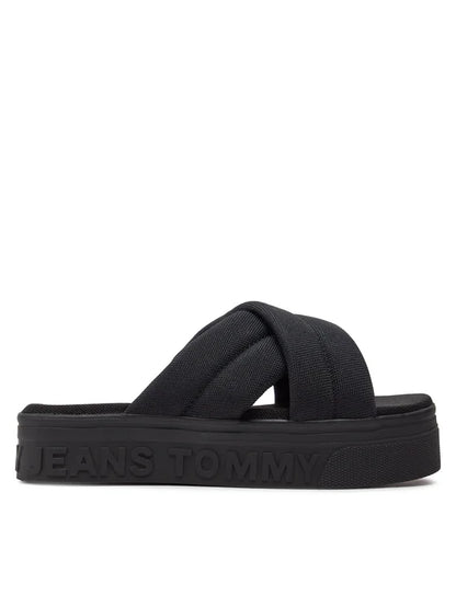Tommy Jeans Klapki Tjw Lettering Flatform Sandal EN0EN02465