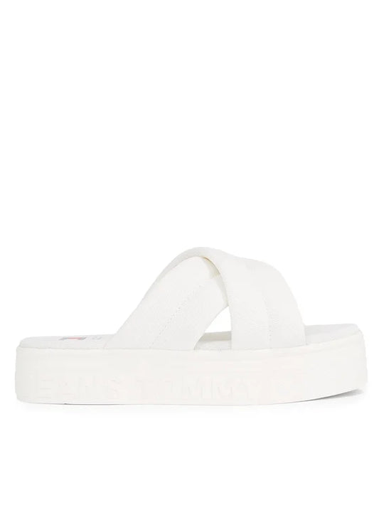 Tommy Jeans Klapki Tjw Lettering Flatform Sandal EN0EN02465