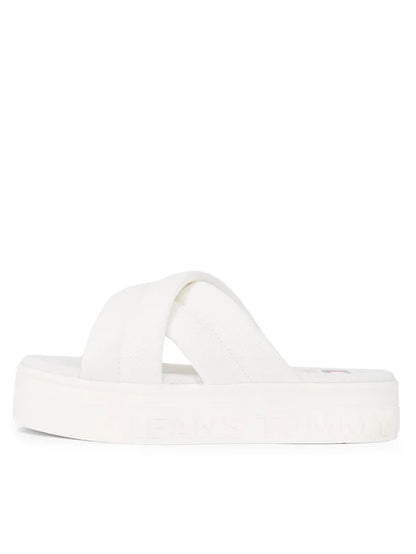 Tommy Jeans Klapki Tjw Lettering Flatform Sandal EN0EN02465
