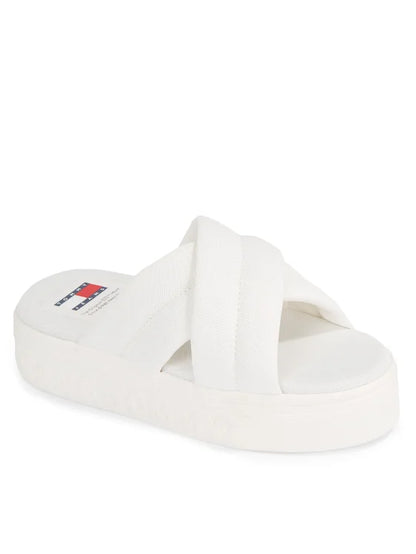 Tommy Jeans Klapki Tjw Lettering Flatform Sandal EN0EN02465